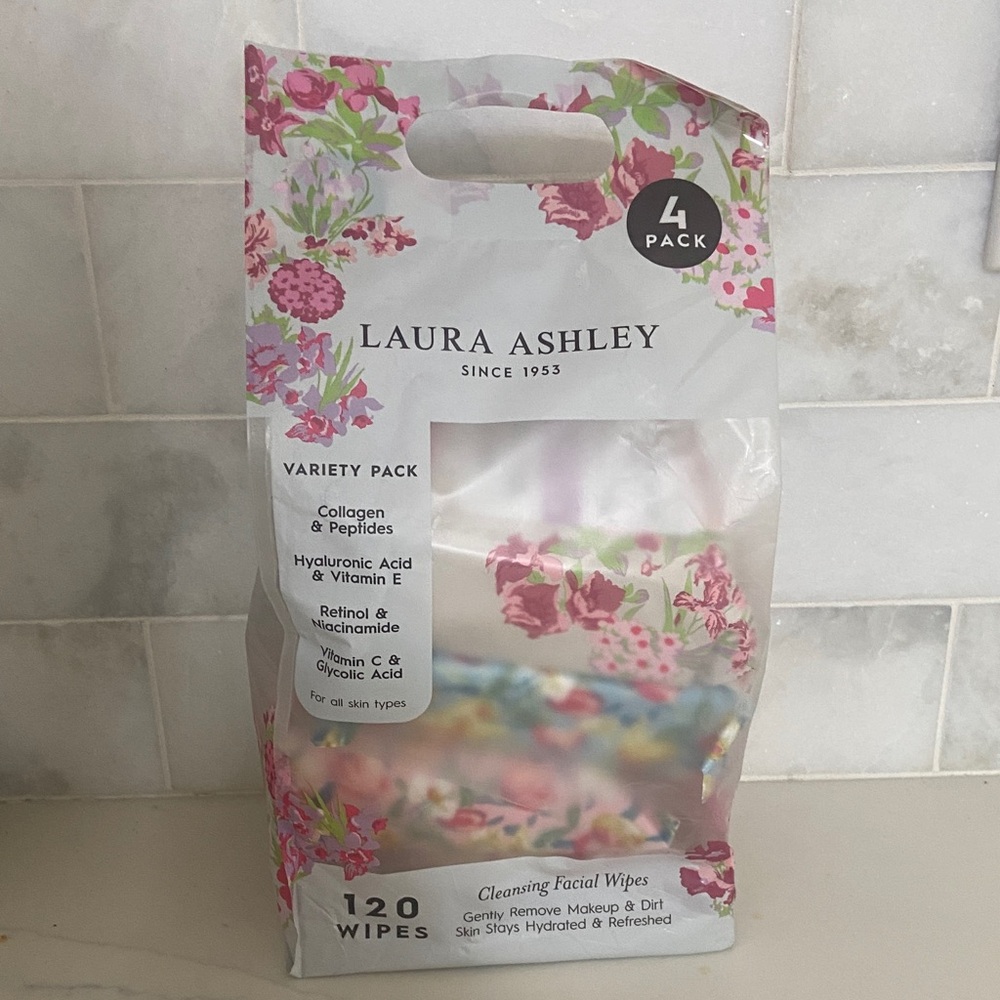 Laura Ashley Variety Pack Facial Wipes - Pink Floral